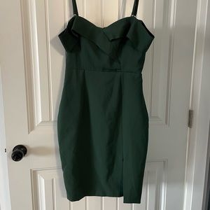 Emerald green cocktail dress
